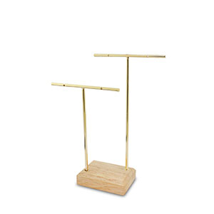 Schmuck Display f&uuml;r Ohrringe Natural-gold