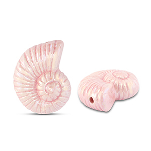 Perlen Griechische Keramik DQ Shell Baby pink
