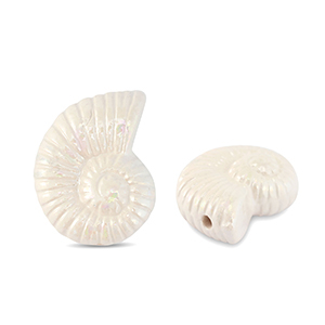 Perlen Griechische Keramik DQ Shell White