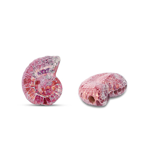 Perlen Griechische Keramik DQ Shell Forest purple