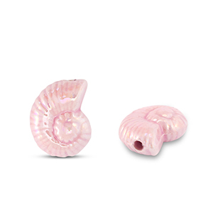 Perlen Griechische Keramik DQ Shell Baby pink