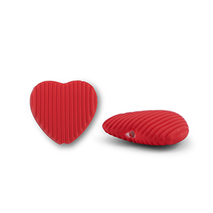 Perlen Acryl Heart Red