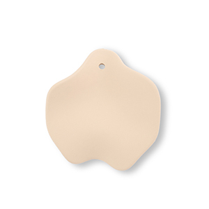 Anh&auml;nger Acryl Leaf Dark beige