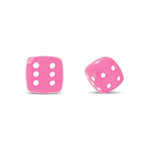 Perlen Acryl Dice Pink