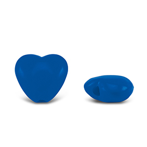 Perlen Acryl Heart Dark blue