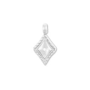 Anh&auml;nger aus Stainless Steel - Rostfreiem Stahl Rhombus Silver
