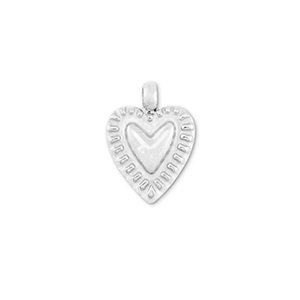 Anh&auml;nger aus Stainless Steel - Rostfreiem Stahl Heart Silver