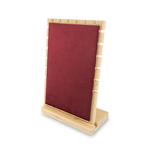 Schmuck Display f&uuml;r Ketten Natural-bordeaux