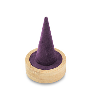 Schmuck Display f&uuml;r Ringe Natural-aubergine purple