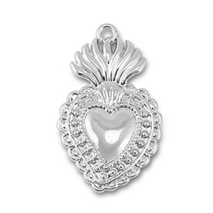 Anh&auml;nger Metall Heart Silver