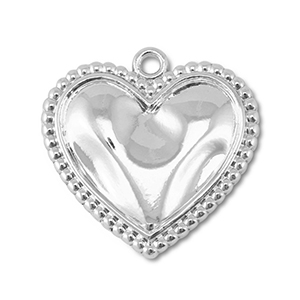 Anh&auml;nger Metall Heart Silver