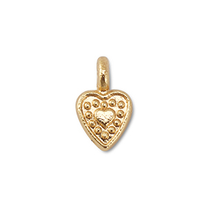 Anh&auml;nger Metall Heart Gold