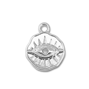Anh&auml;nger Metall Heart Eye of Providence Silver