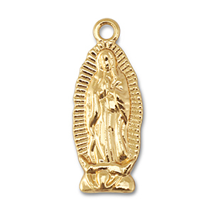 Anh&auml;nger Metall Praying Woman Gold