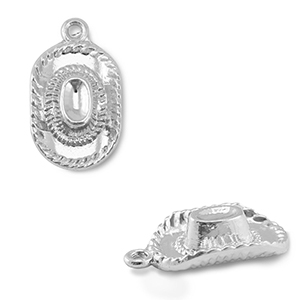 Anh&auml;nger Metall Cowboy Hat Silver