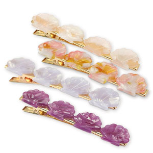 Mixed-haaraccessoires haarclip Shell Purple-pink