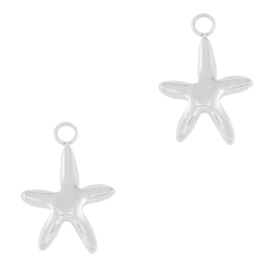 Anh&auml;nger aus Stainless Steel - Rostfreiem Starfish Silver