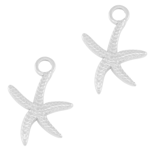 Anh&auml;nger aus Stainless Steel - Rostfreiem Starfish Silver