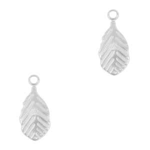 Anh&auml;nger aus Stainless Steel - Rostfreiem Stahl Leaf Silver