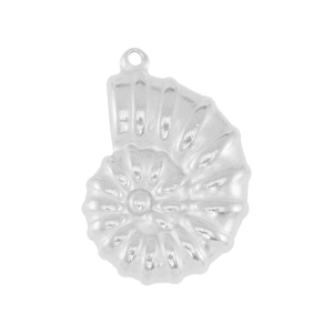 Anh&auml;nger aus Stainless Steel - Rostfreiem Stahl Sea Shell Silver