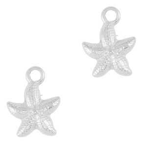 Anh&auml;nger aus Stainless Steel - Rostfreiem Starfish Silver