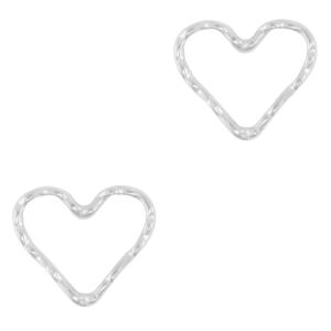 Anh&auml;nger/Zwischenst&uuml;ck aus Stainless Steel - Rostfreiem Stahl Heart Silver