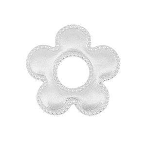 Anh&auml;nger/Zwischenst&uuml;ck aus Stainless Steel - Rostfreiem Stahl Flower Silver