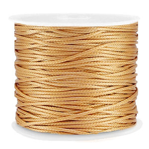 Band Macram&eacute; geflochten 1mm Gold