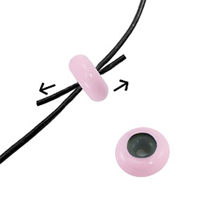 Stopperperlen Enamel 10x4mm Light pink