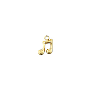 Anh&auml;nger aus Stainless Steel - Rostfreiem Musical Note Gold