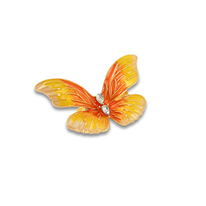 Broschen Butterfly Gold-yellow-orange