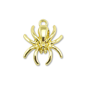 Anh&auml;nger Metall spider Gold
