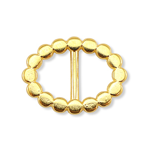 Schieber Metall DQ Oval Gold (Nickelfrei)