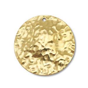 Anh&auml;nger aus Stainless Steel - Rostfreiem Round Gold