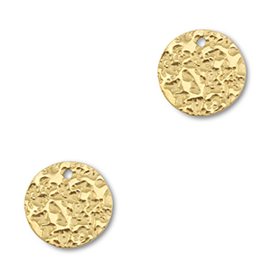 Anh&auml;nger aus Stainless Steel - Rostfreiem Round Gold