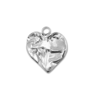 Anh&auml;nger aus Stainless Steel - Rostfreiem Heart Silver