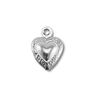 Anh&auml;nger aus Stainless Steel - Rostfreiem Heart Silver
