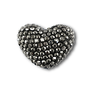 Perlen Bohemian Heart Anthracite