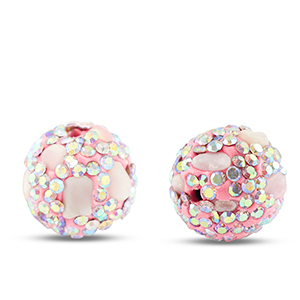 Perlen Bohemian Round Light pink