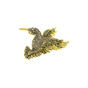 Broschen Hummingbird Gold-black