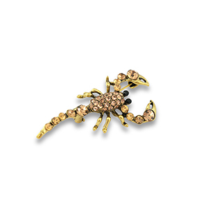 Broschen Scorpio Gold-black
