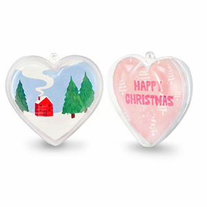 Schmuck transparent&nbsp;Heart Transparent-pink/white-blue-green