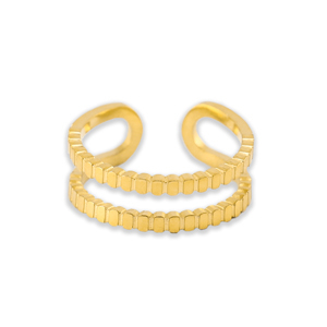 Stainless Steel - Rostfrei Stahl Ringe Gold