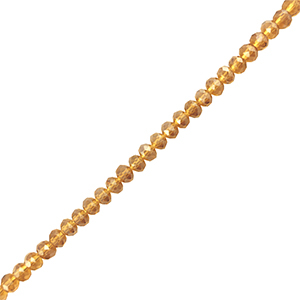 Facetten Top Glas Perlen 4x3mm Rondellen Brown