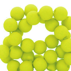 6 mm Perlen aus Acryl Lime green