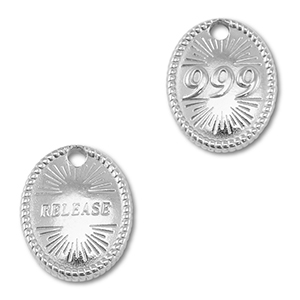 BY31&reg; Anh&auml;nger aus Stainless Steel - Rostfreiem Engelszahlen 999 / Release Silver