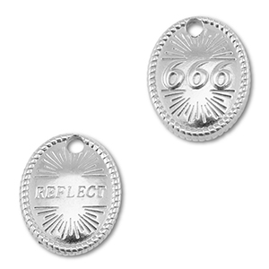 BY31&reg; Anh&auml;nger aus Stainless Steel - Rostfreiem Engelszahlen 666 / Reflect Silver