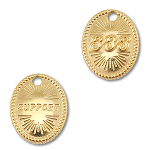 BY31&reg; Anh&auml;nger aus Stainless Steel - Rostfreiem Engelszahlen 333 / Support Gold