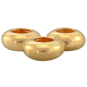 DQ Metall Perle 7x3mm Gold (Nickelfrei)