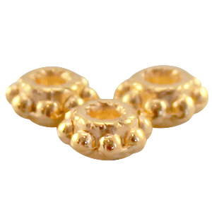 DQ Metall Tubenring 5.5x3mm Gold (Nickelfrei)